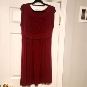 Modcloth Gilli I Love Your Dress In Maroon Sleeveless Size 18